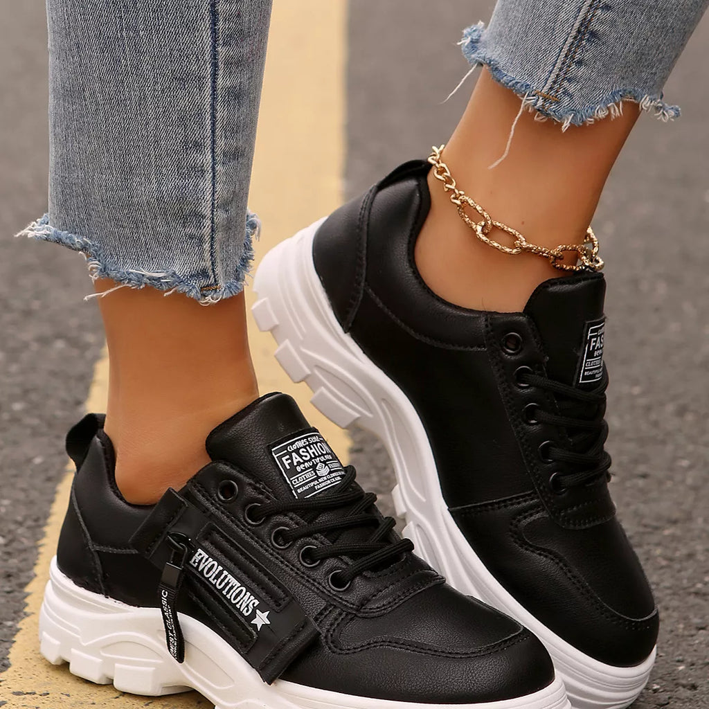 Lace Up Round Toe Athletic