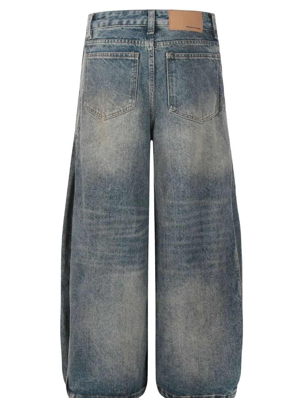 Men's Washed Wide Leg Baggy Jeans