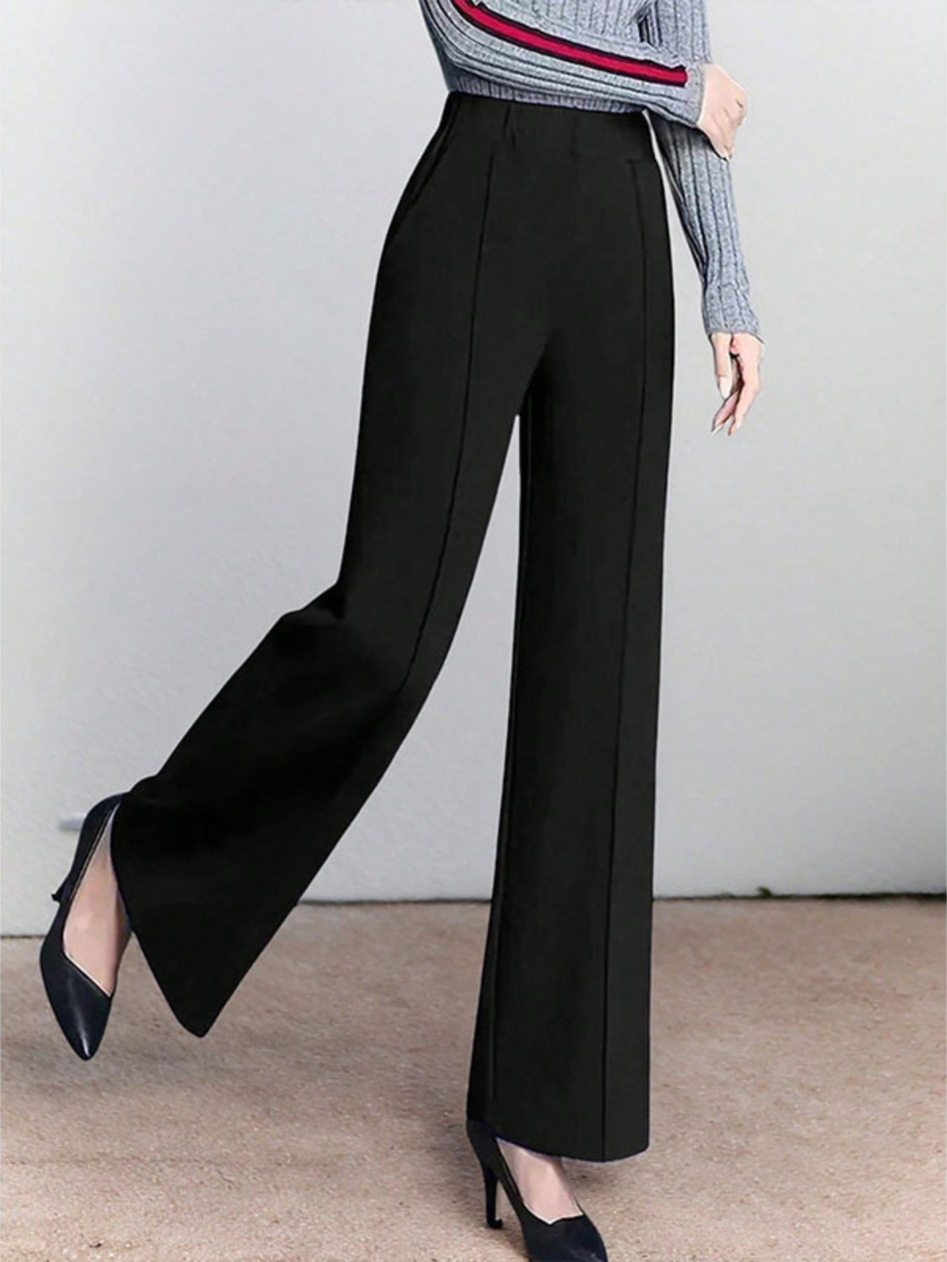 High-Waisted Wide Leg Pants