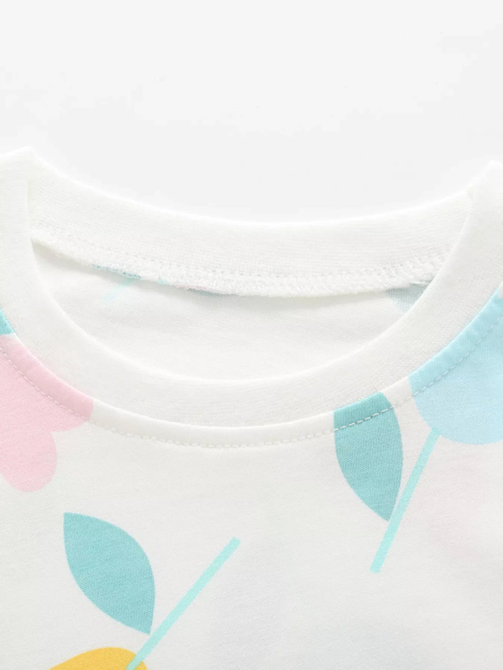 Children's Floral Print Tee and Shorts Set