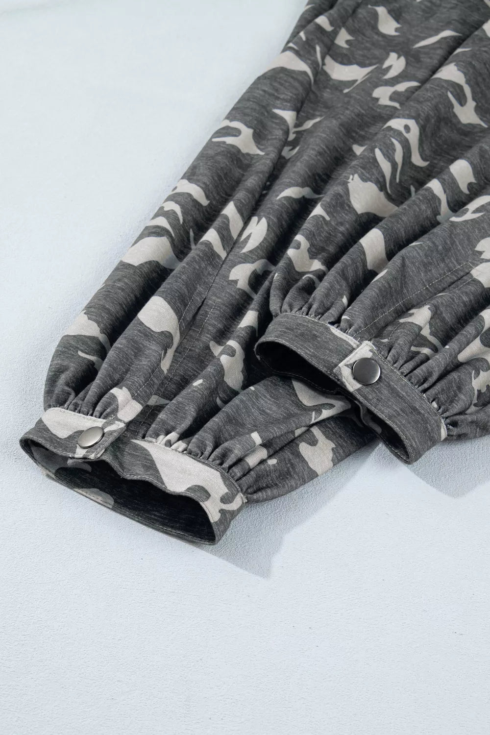Multicolour Drawstring Contrast Waistband Camouflage Cargo Barrel Pants