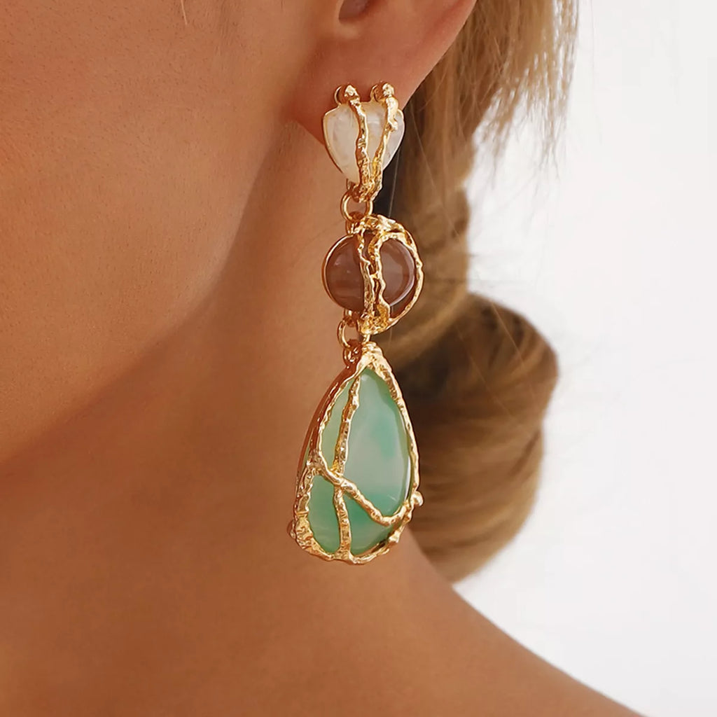 18K Gold-Plated Teardrop Earrings