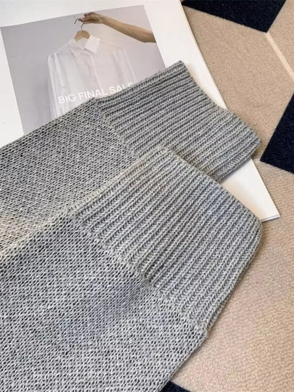 Men's Geometric Pattern Knitted Sweater