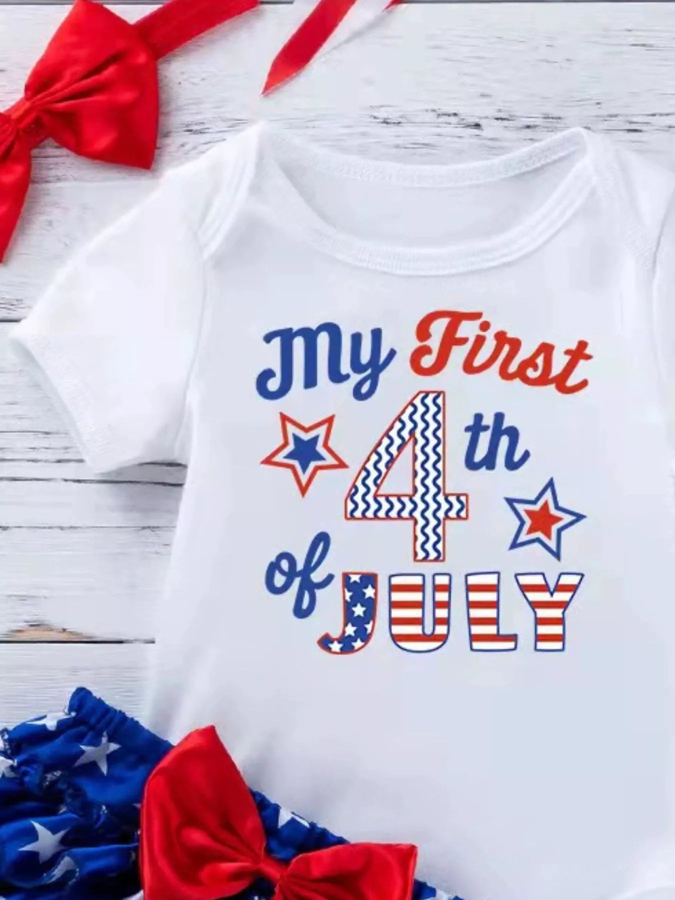 Children's Little Miss America Patriotic Outfit Set