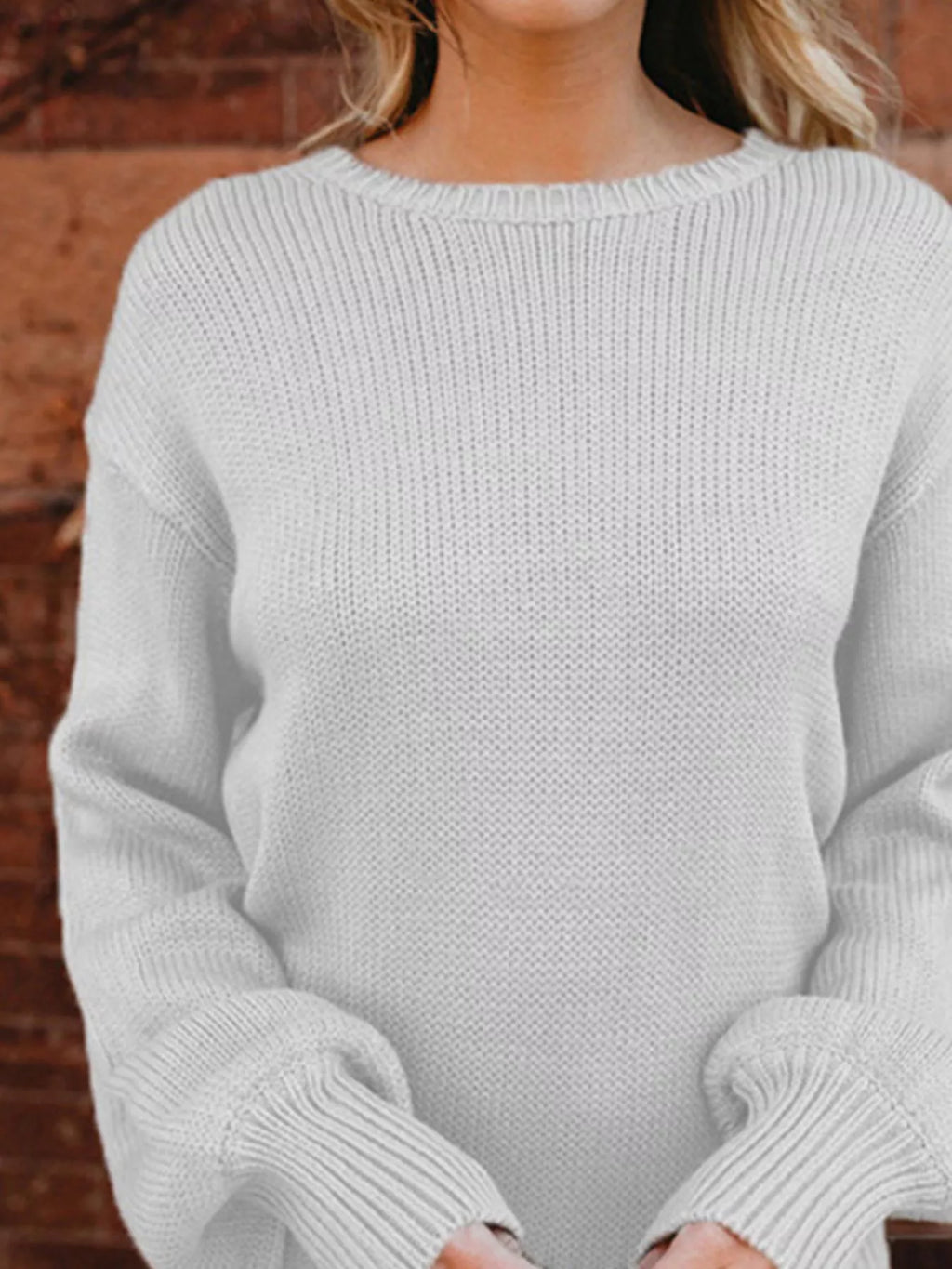 Tied Back Long Sleeve Sweater