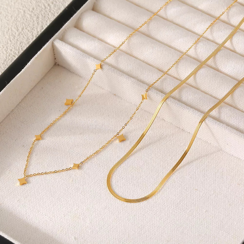 18K Gold-Plated Minimalist Necklace
