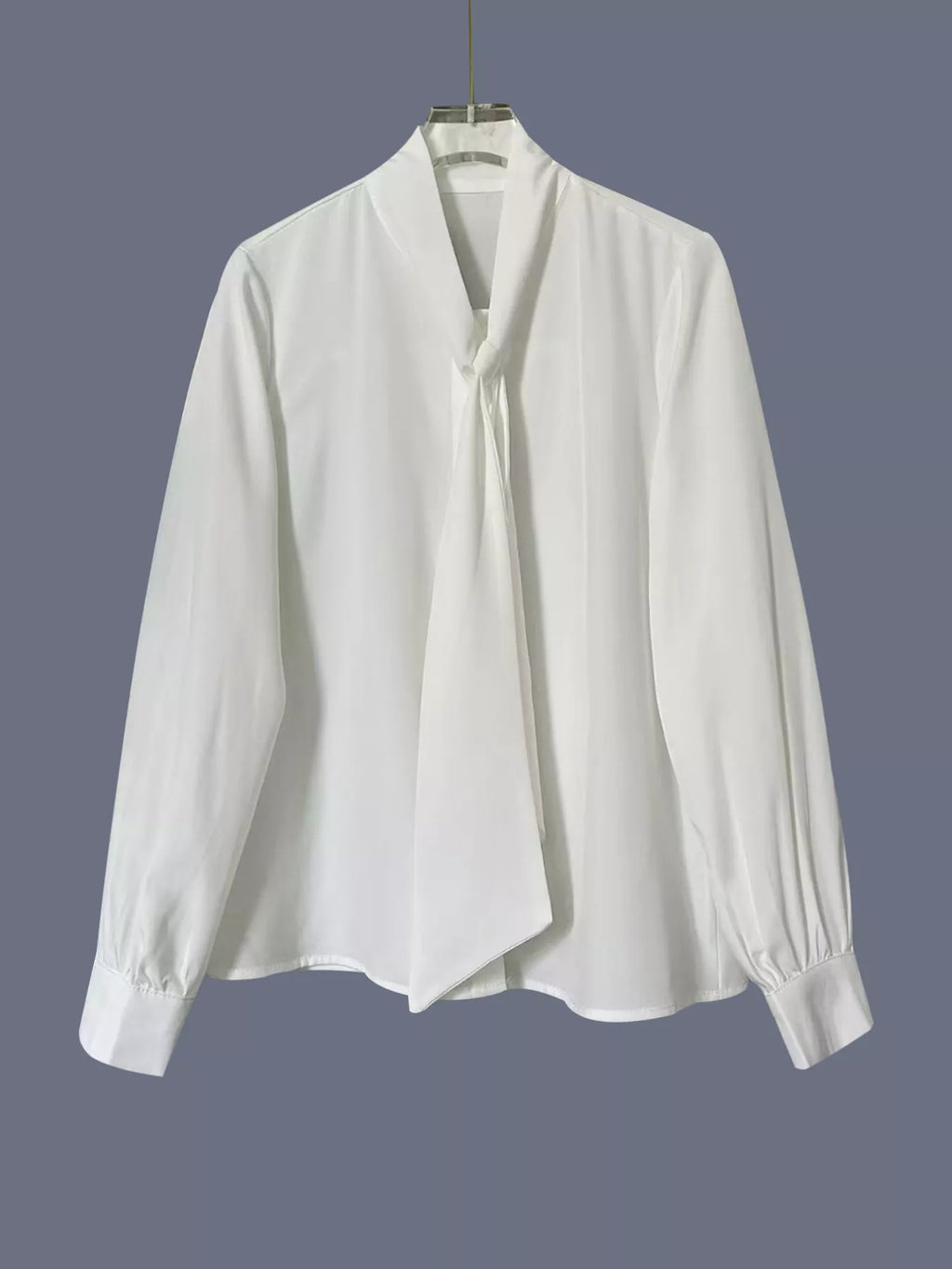 Tie-Neck Long Sleeve Blouse