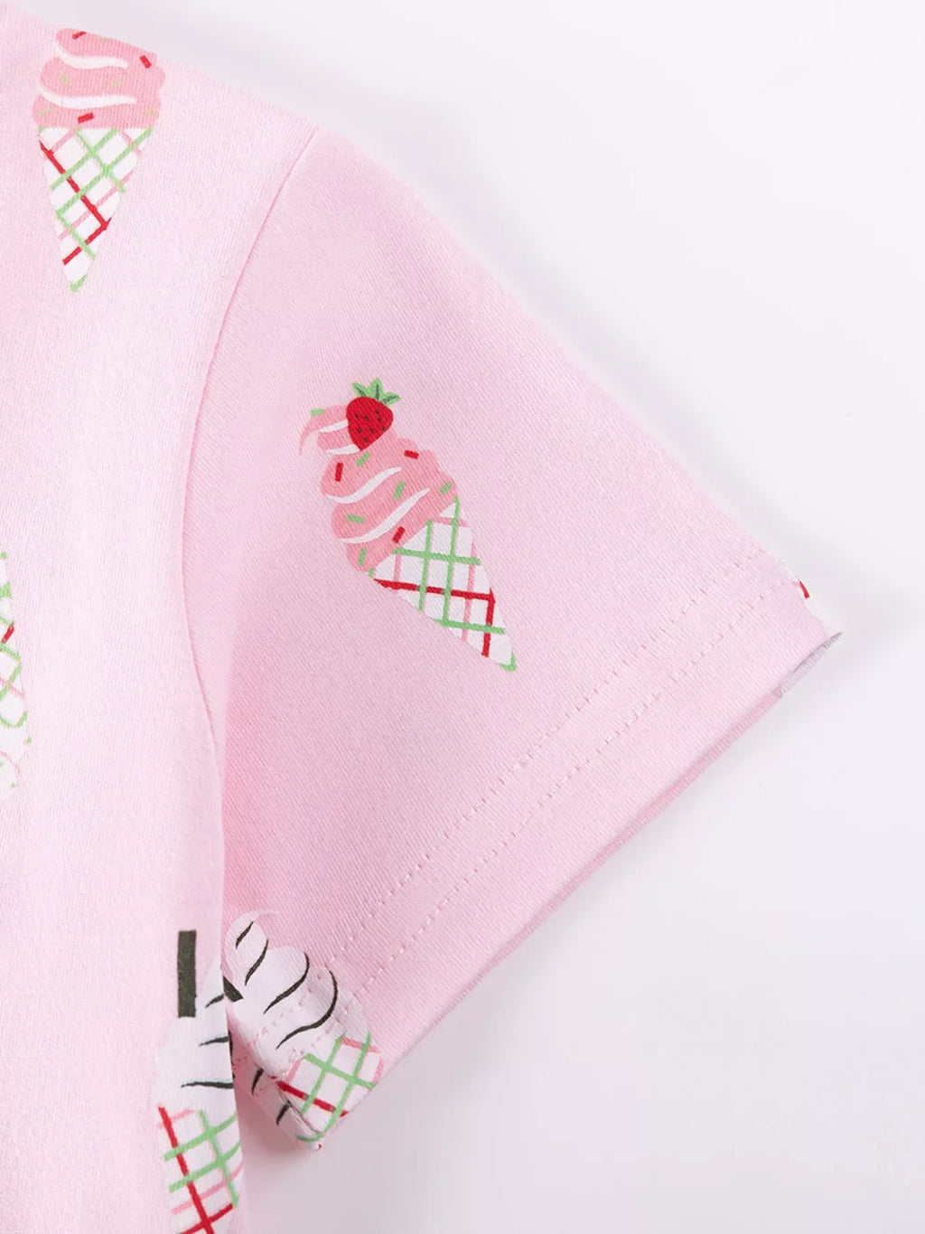 Children's Ice Cream Print Casual Dress