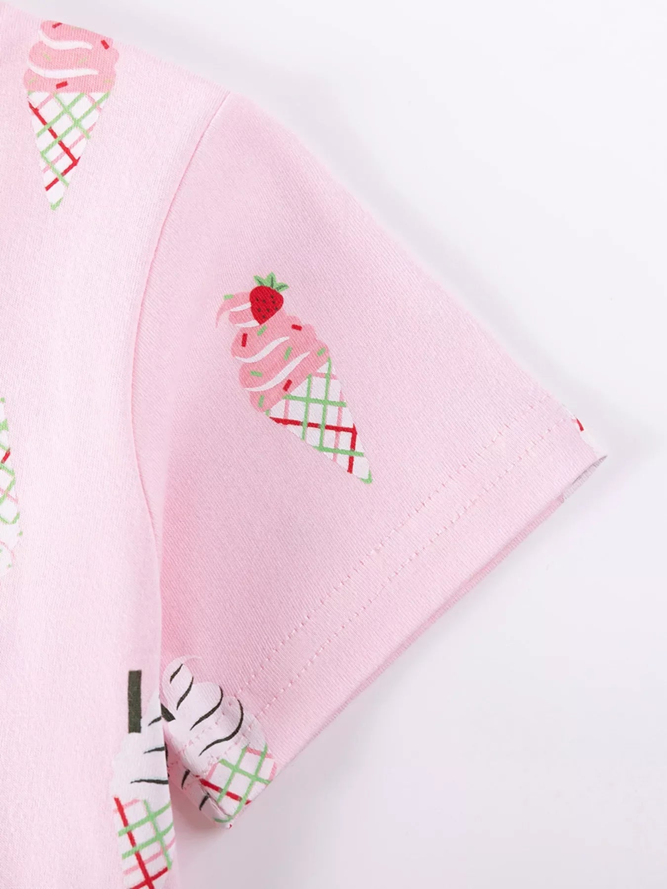 Children's Ice Cream Print Casual Dress