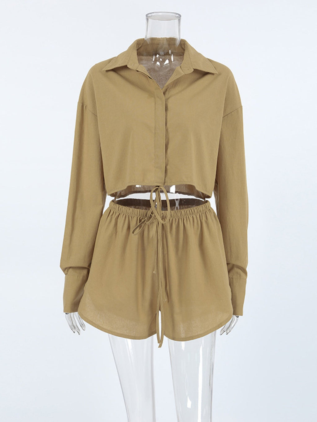 Long Sleeve Top and Shorts Set