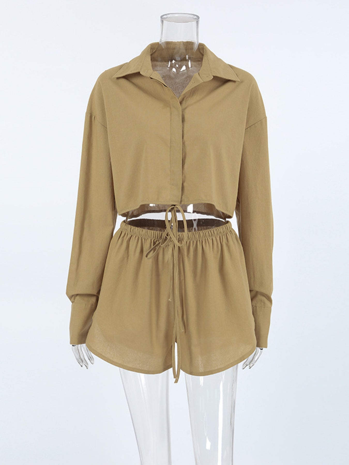 Long Sleeve Top and Shorts Set