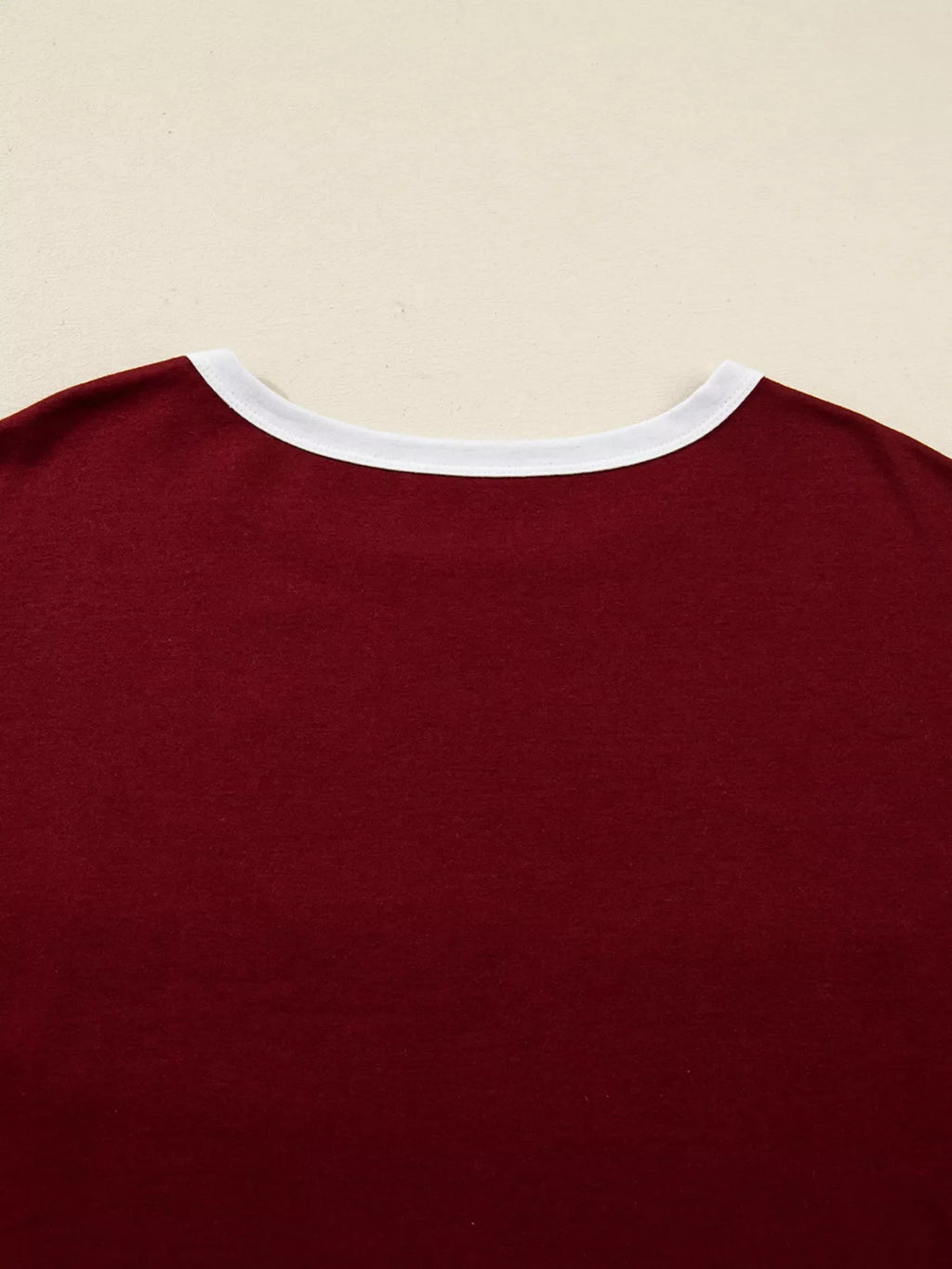 Flower Patched Round Neck Long Sleeve Top