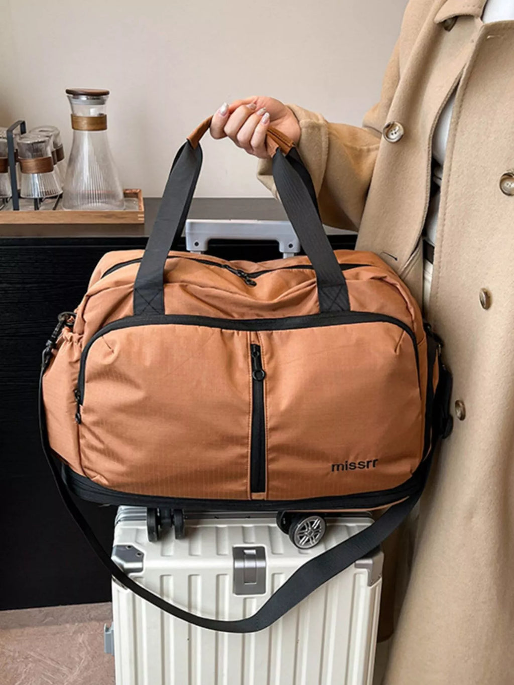 Rolling Nylon Travel Bag