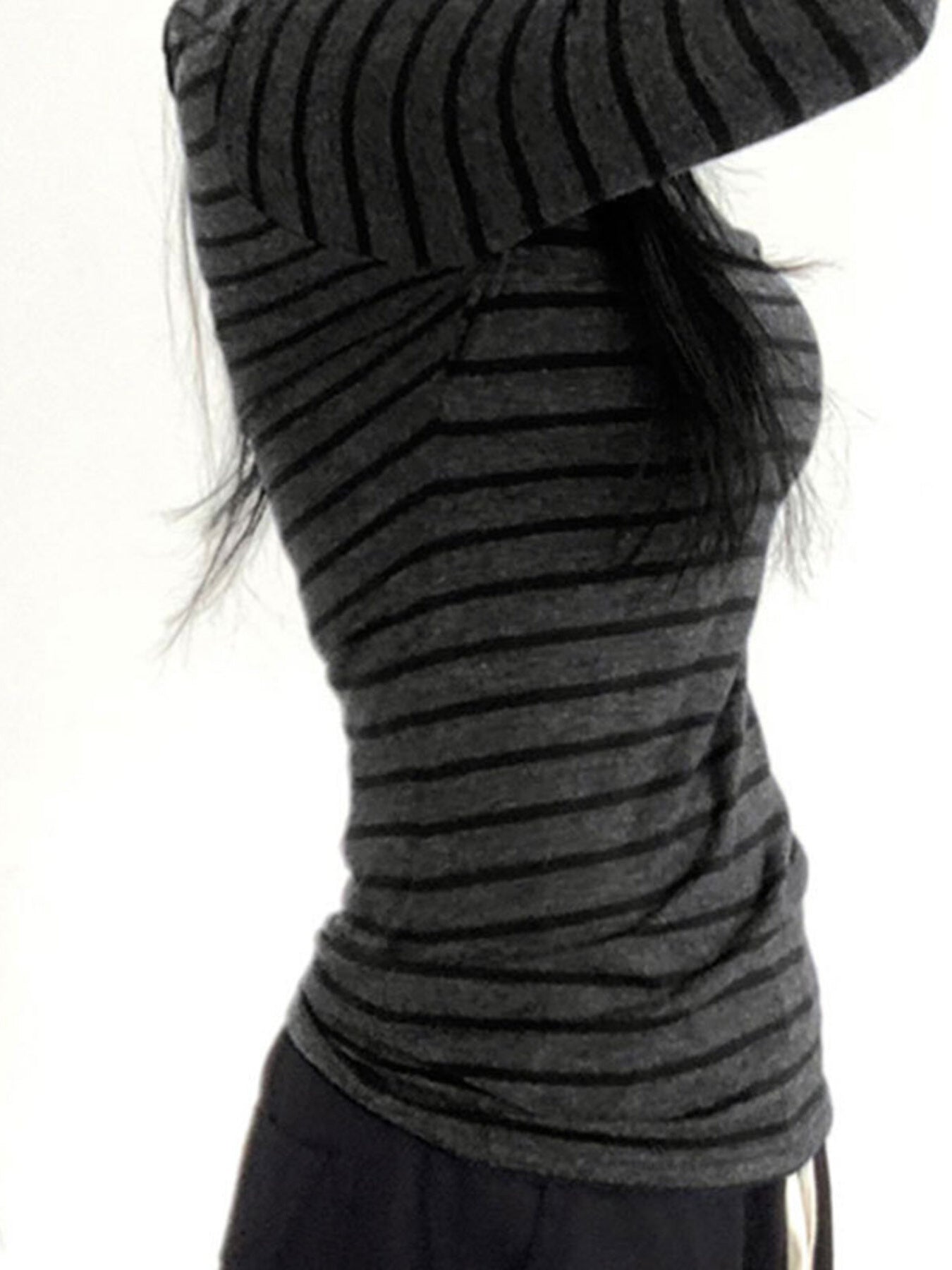 Striped Boat Neck Long Sleeve T-Shirt