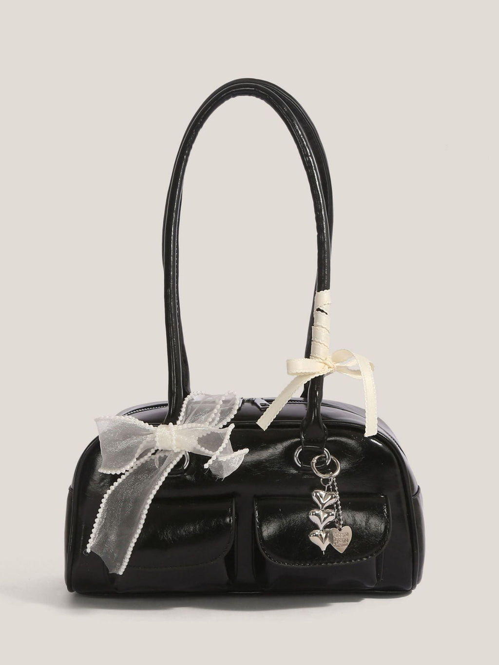 Faux Leather Shoulder Bag