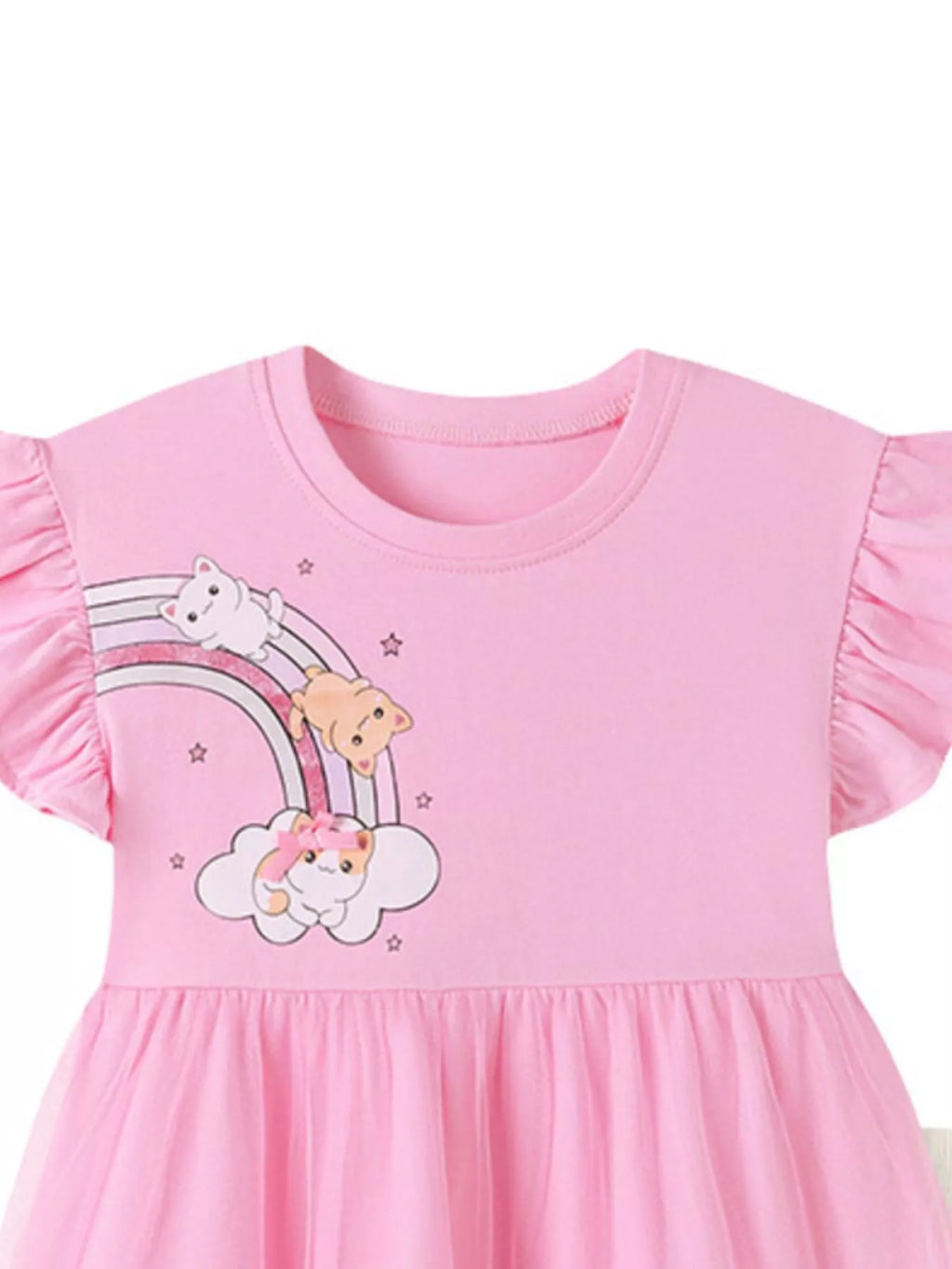Children's Ruffled Cap Sleeve Top and Pants Set