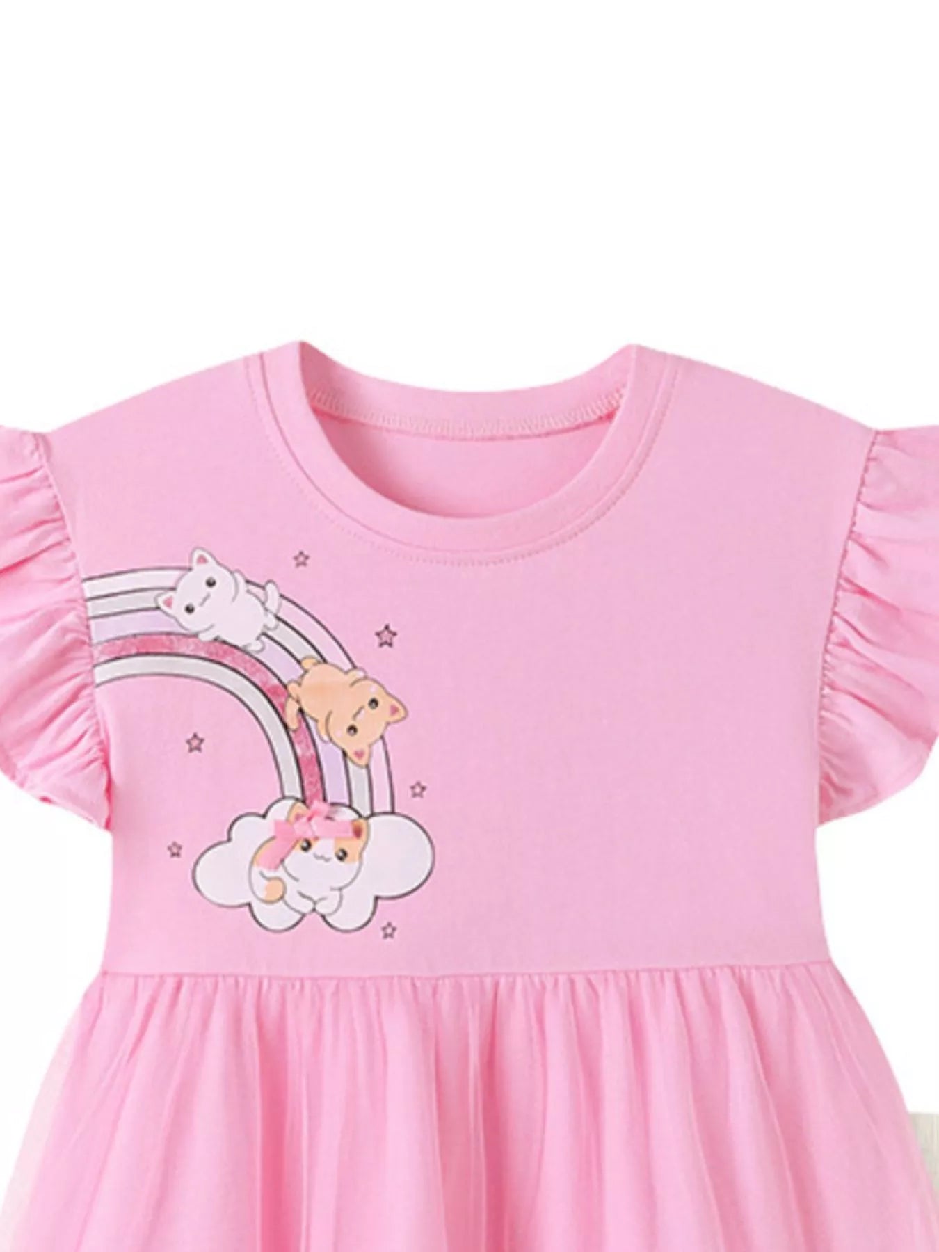 Children's Ruffled Cap Sleeve Top and Pants Set