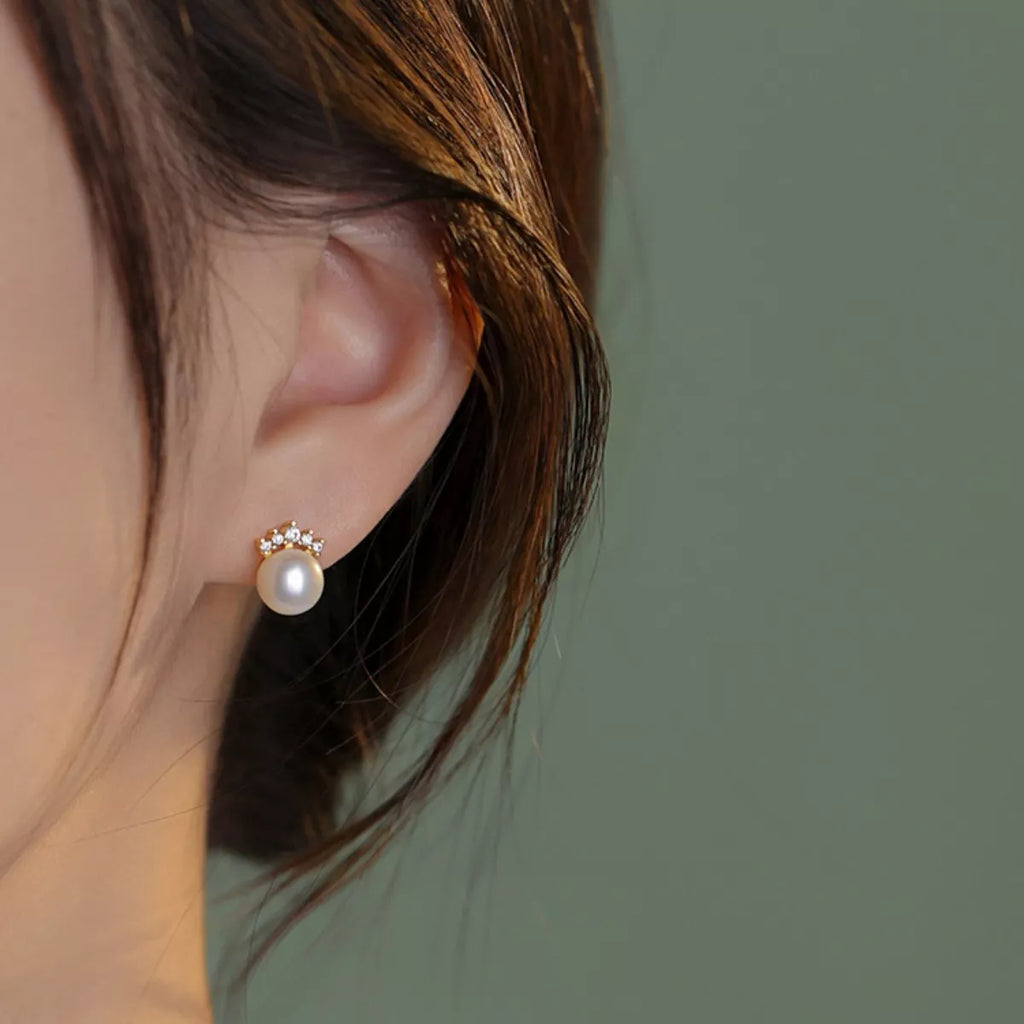 Freshwater Pearl Stud Earrings