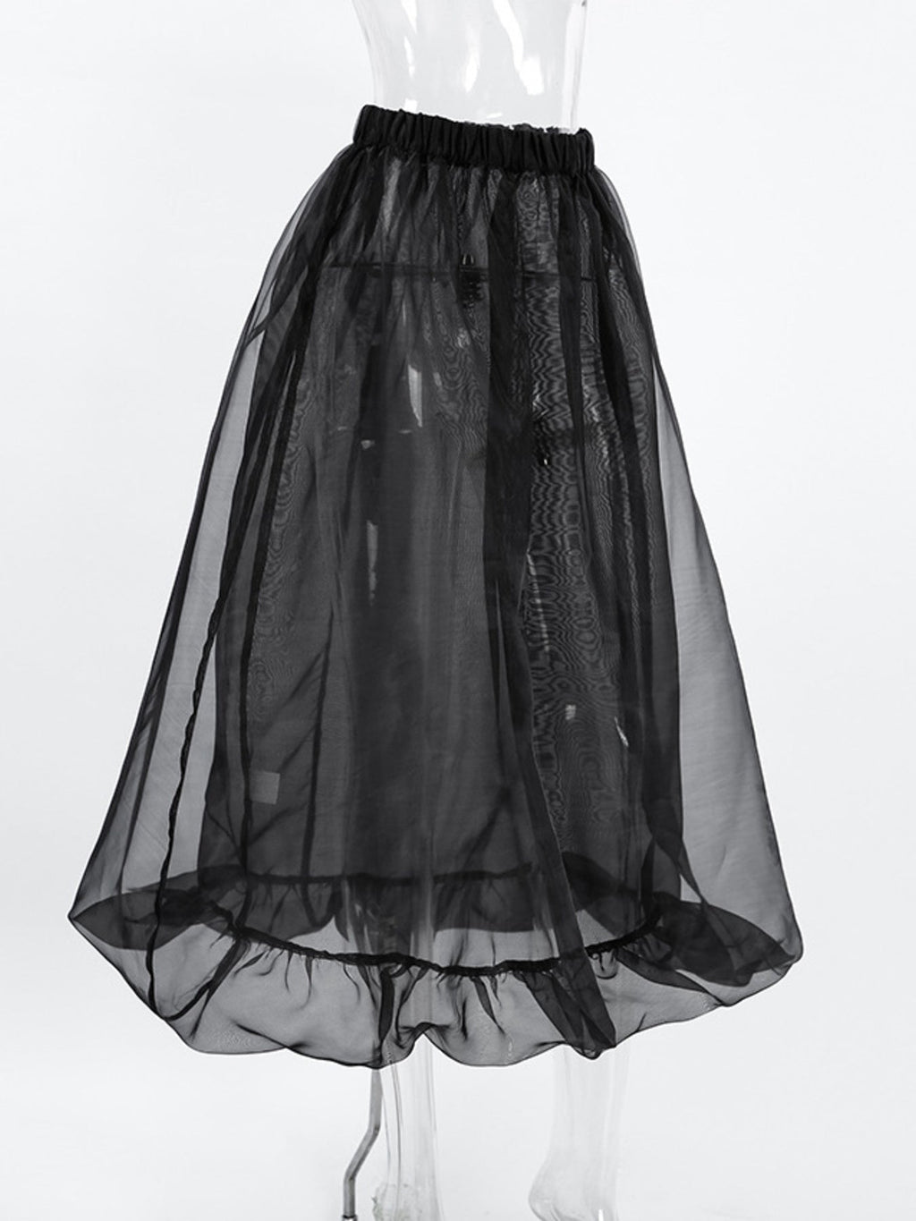 Elastic Waist Flowy Skirt