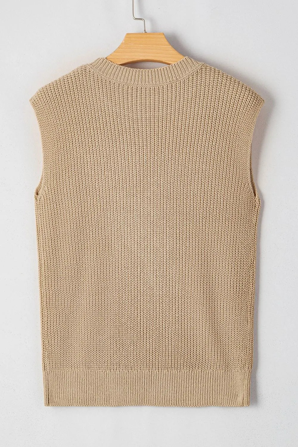Western Cowboy Embroidery Round Neck Sleeveless Sweater
