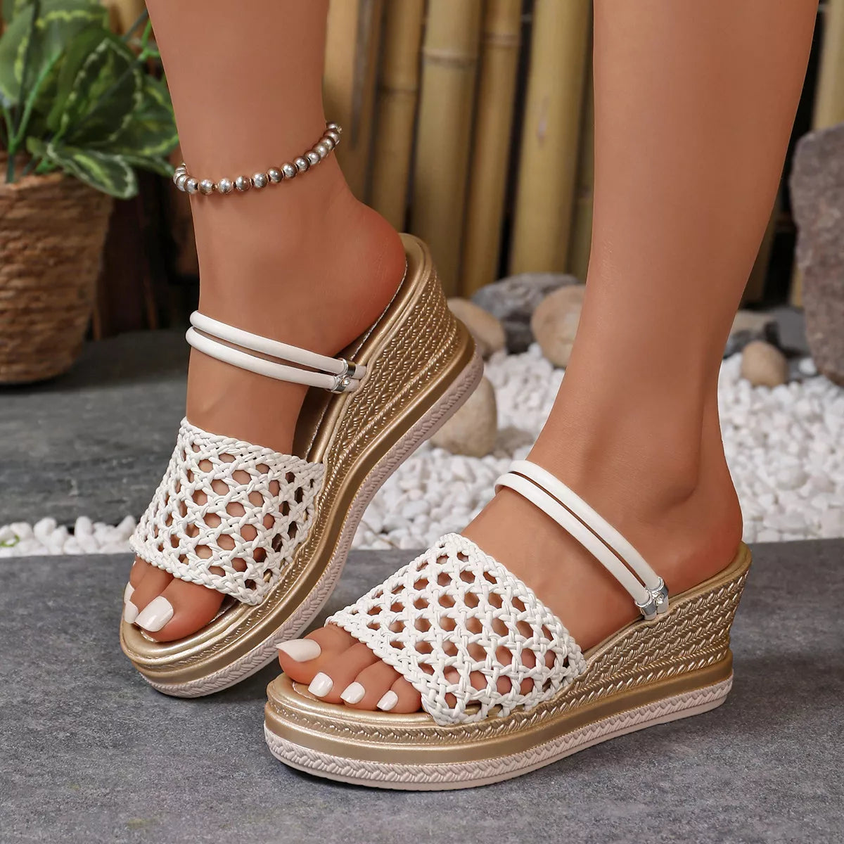 Open Toe Wedge Sandals