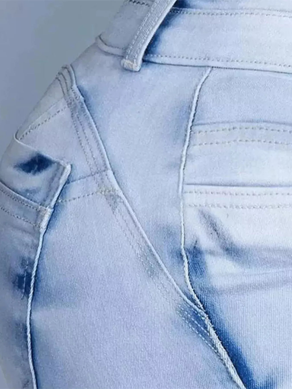 Full Size Wash High-Waisted Flare Jeans Plus Size