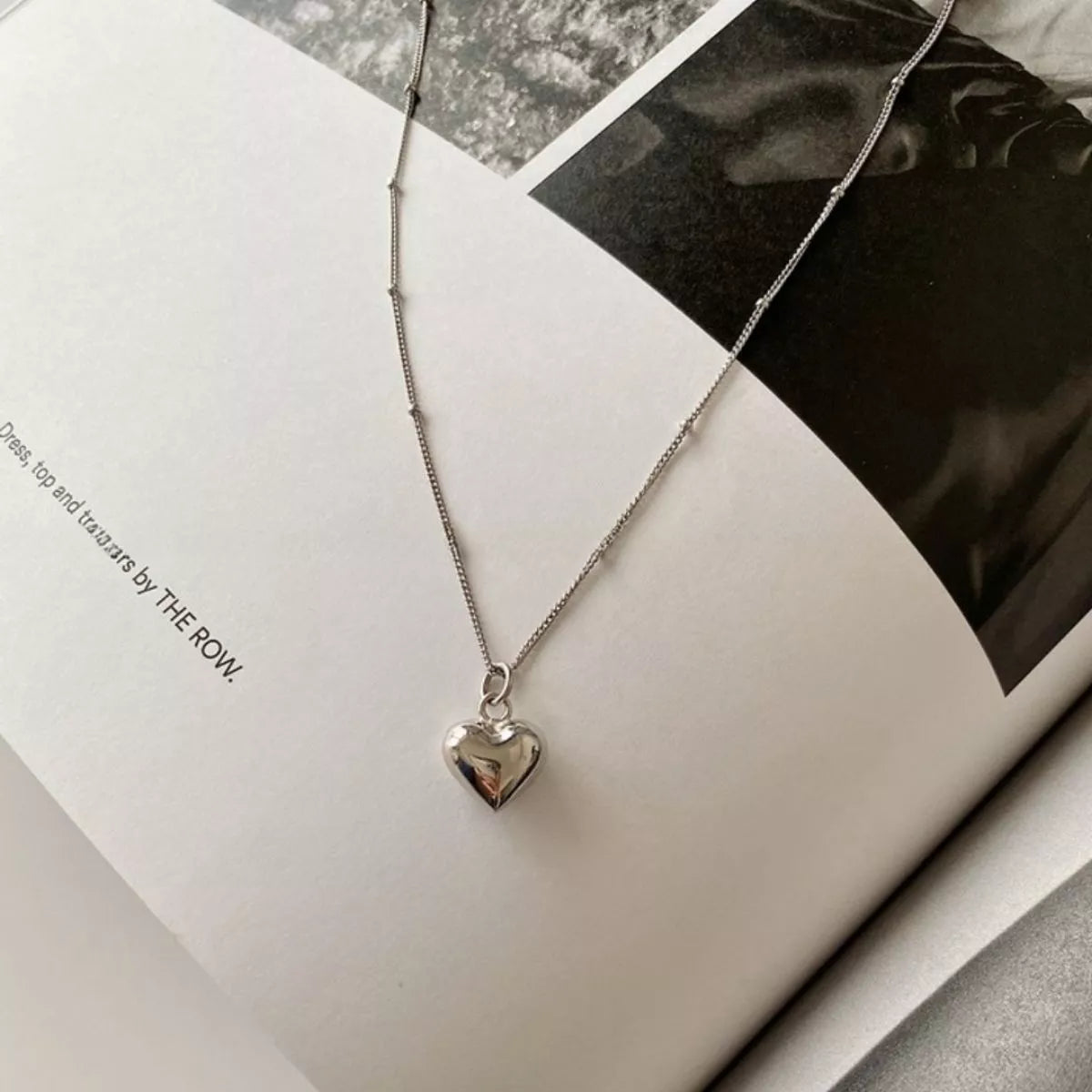 925 Sterling Silver Heart Necklace