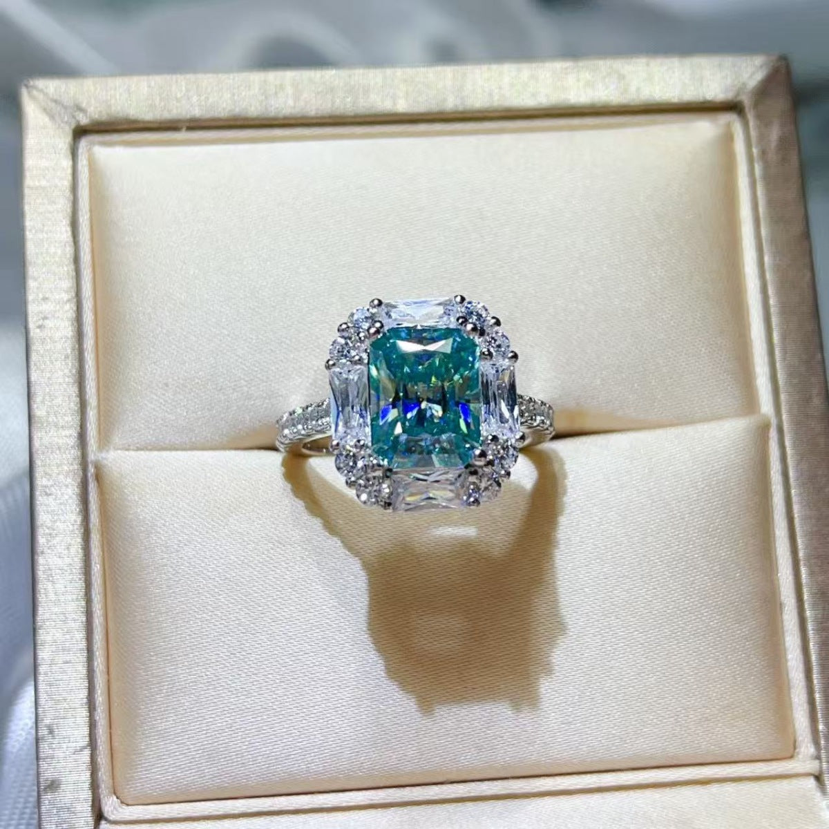 3 Carat Moissanite 925 Sterling Silver Ring
