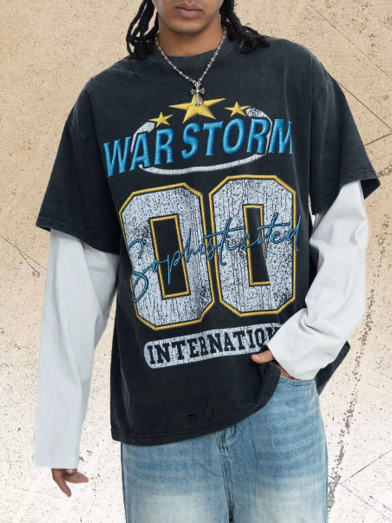 Men's Vintage War Storm "00" International Graphic T-Shirt