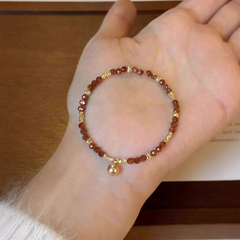 Lightweight Beaded Charm Bracelet