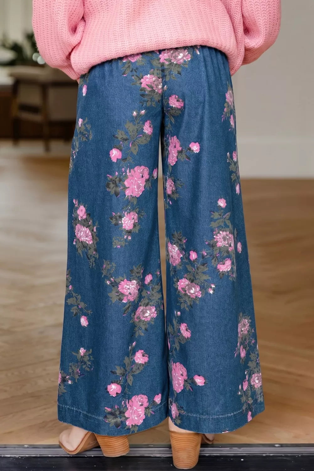 Floral Wide Leg Jeans