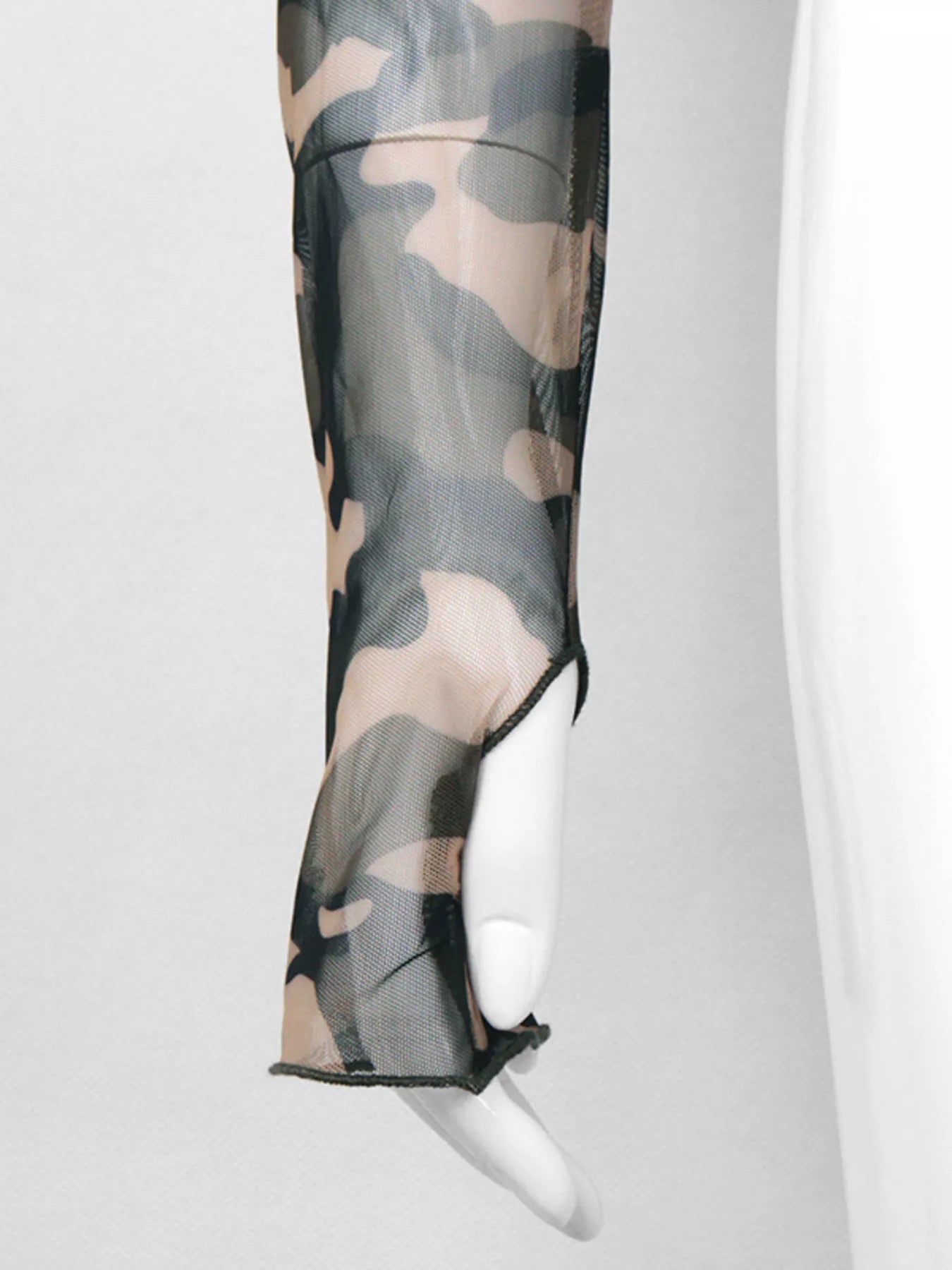 Camouflage Mesh Long Sleeve T-Shirt