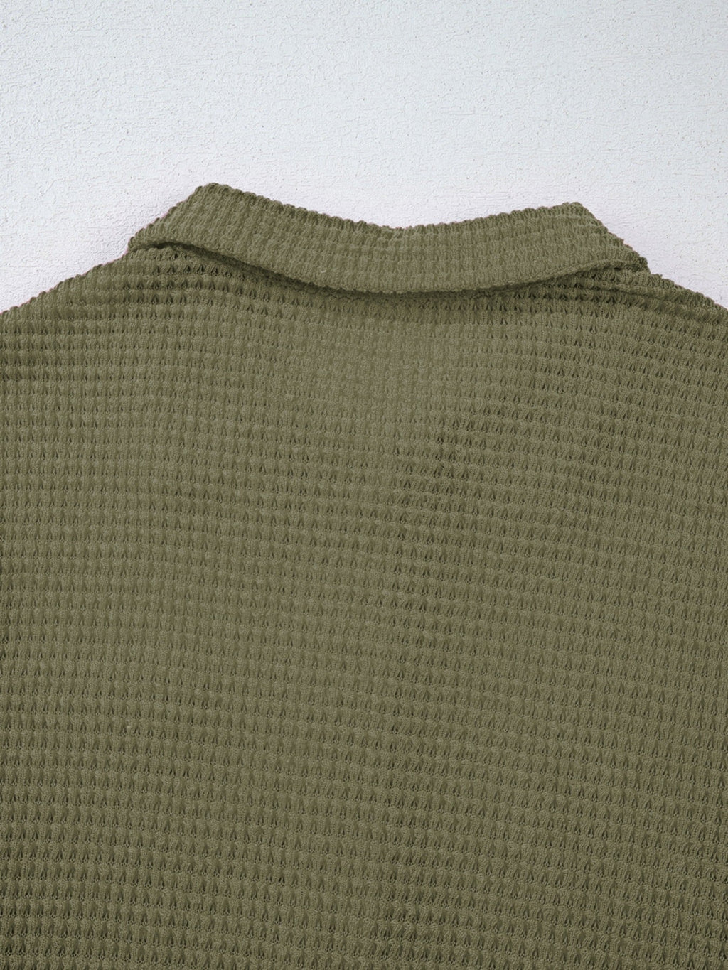 Textured Knit Button Detail Top