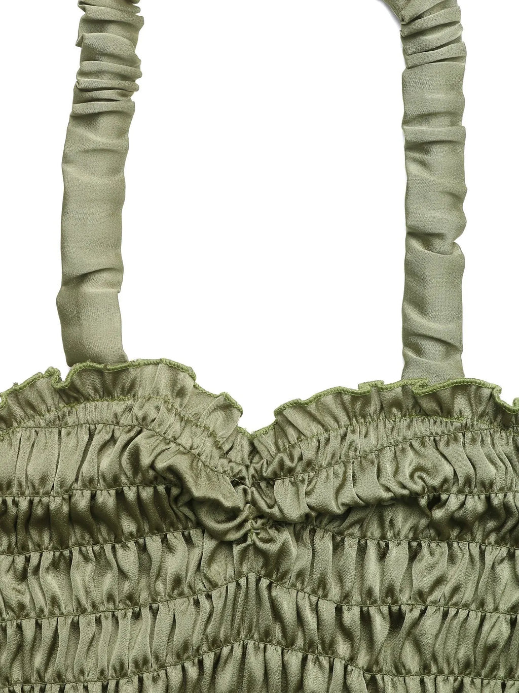 Smocked Halter Neck Cami