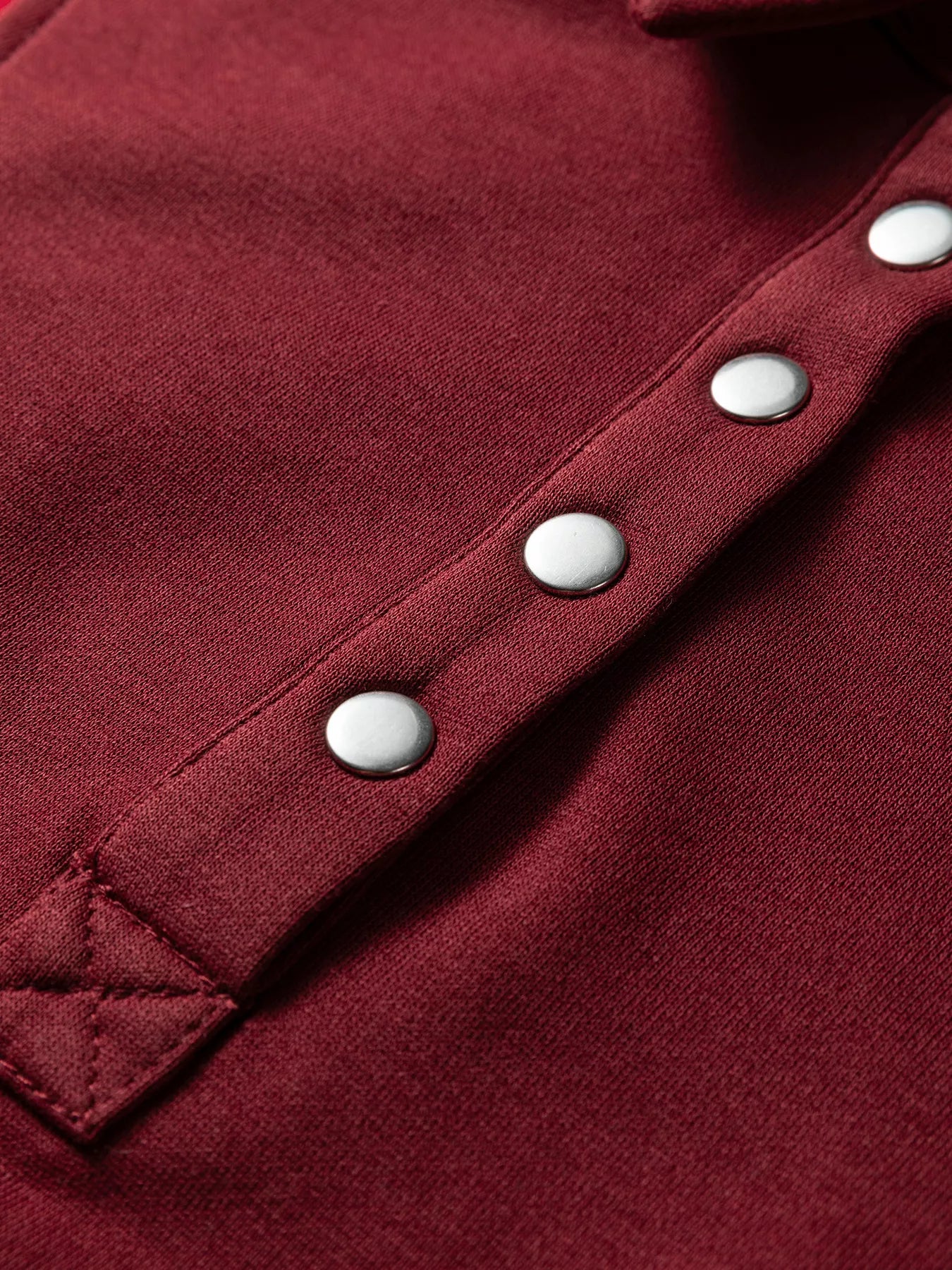 Color Block Patchwork Snap Button Oversize Hoodie