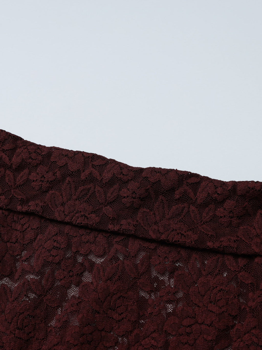 Lace One-Shoulder Long Sleeve Top