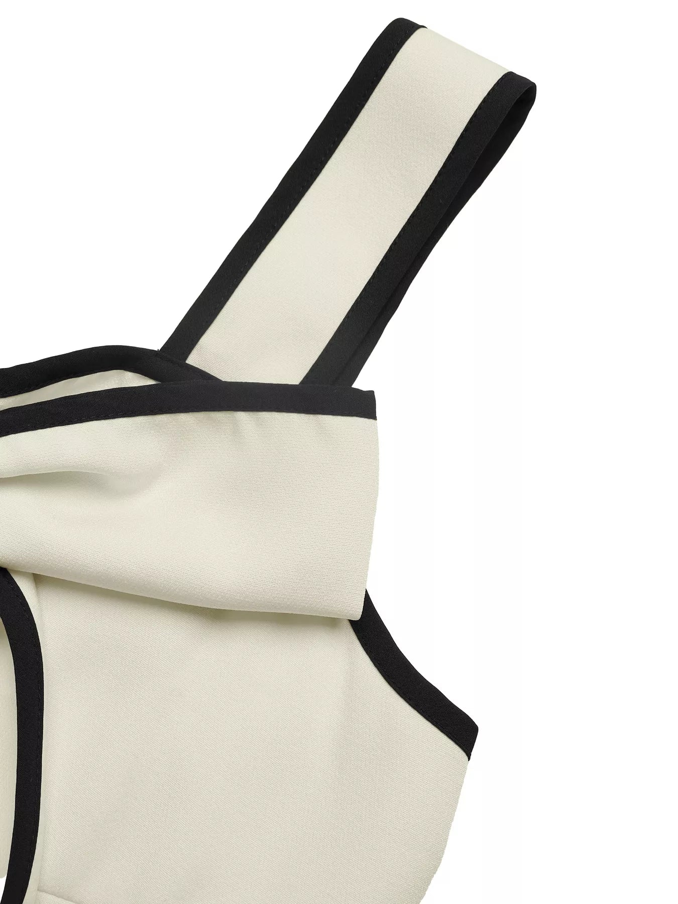 Bowknot Trim A-Line Midi Dress