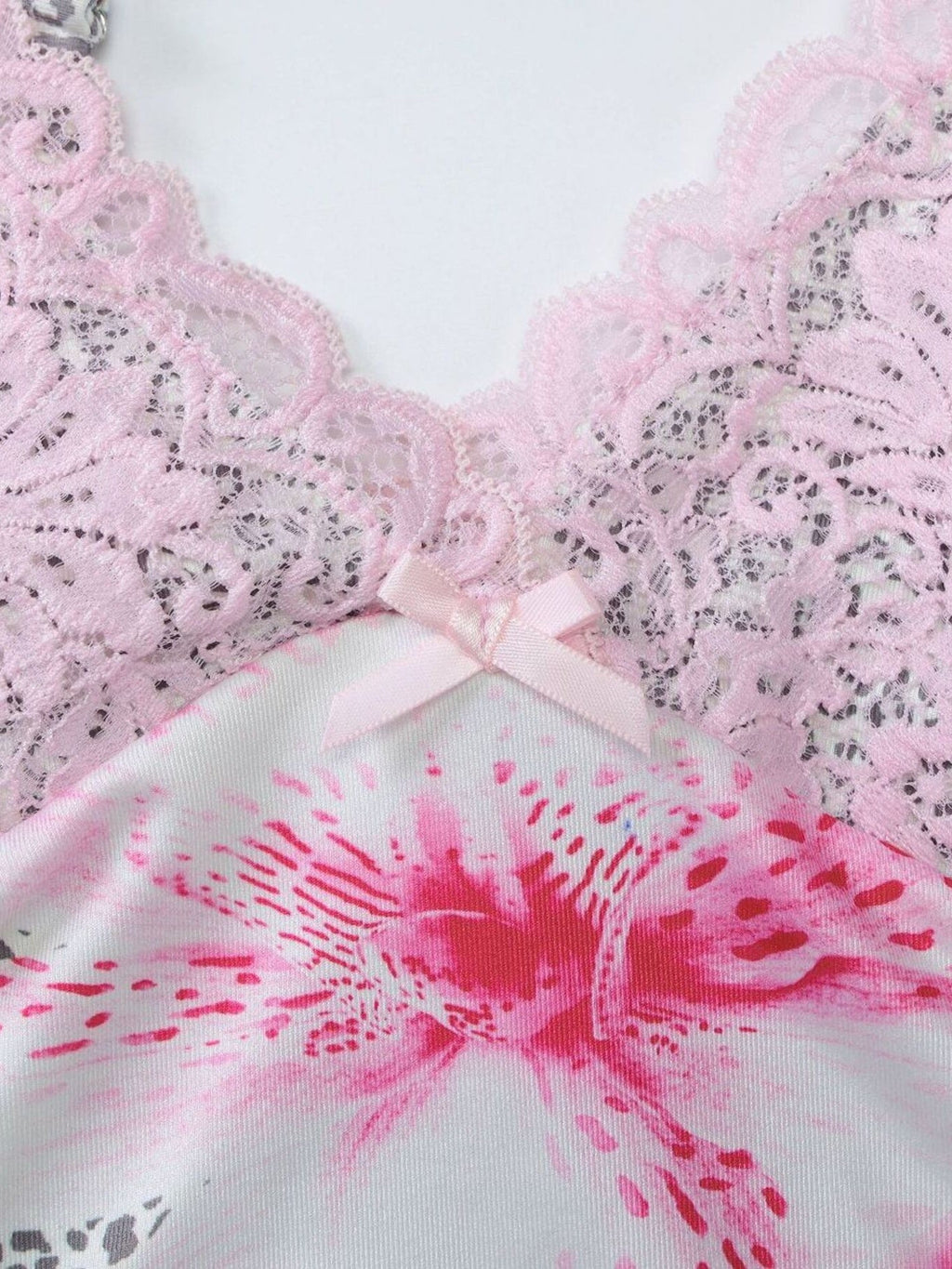 Lace Detail Leopard Cami