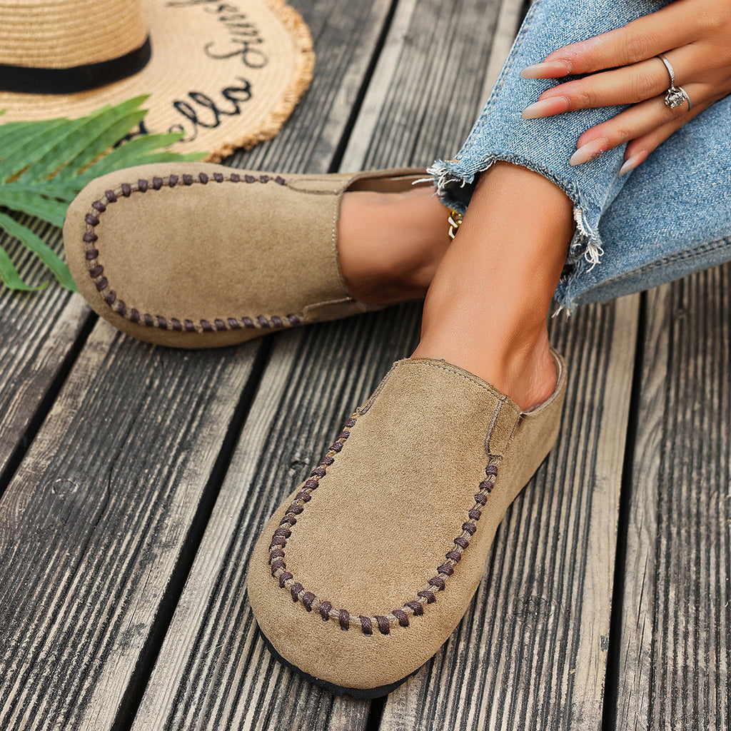 Round Toe Slip-Ons