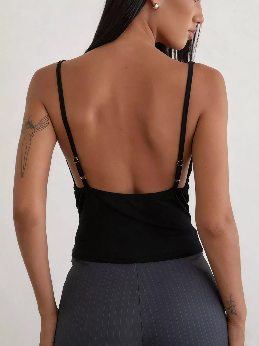 Sequin Detail Ruched Tank