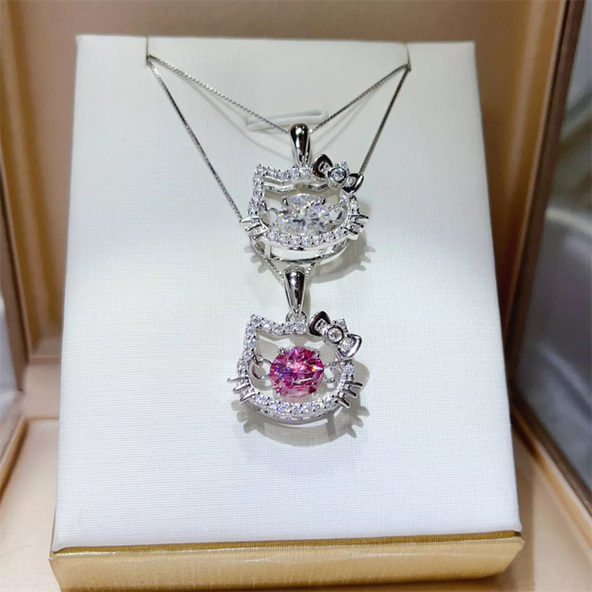 2 Carat Moissanite 925 Sterling Pendant Silver
