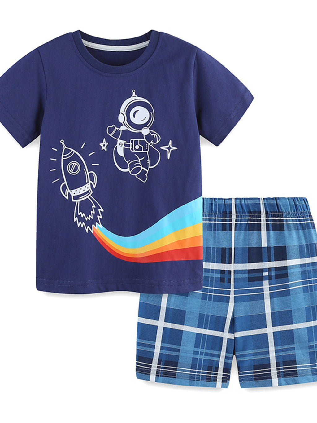 Children's Astronaut Short Sleeve Tee and Shorts Set