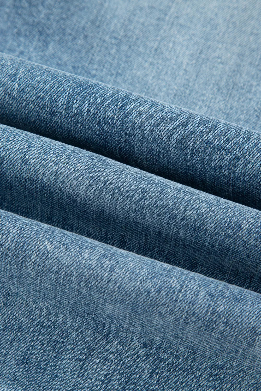 Raw Hem Ripped Open Knee Fit Flare Jeans
