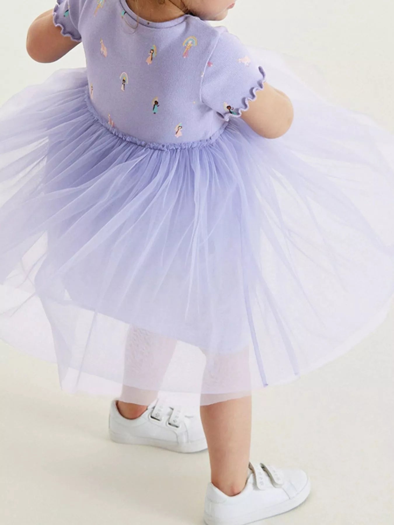 Children's Short Sleeve Tulle Dress