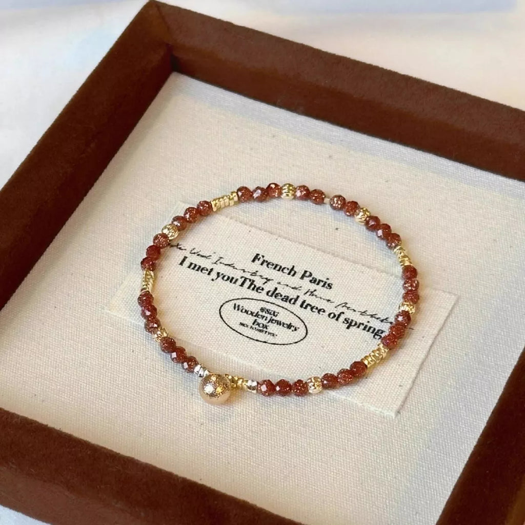 Lightweight Beaded Charm Bracelet
