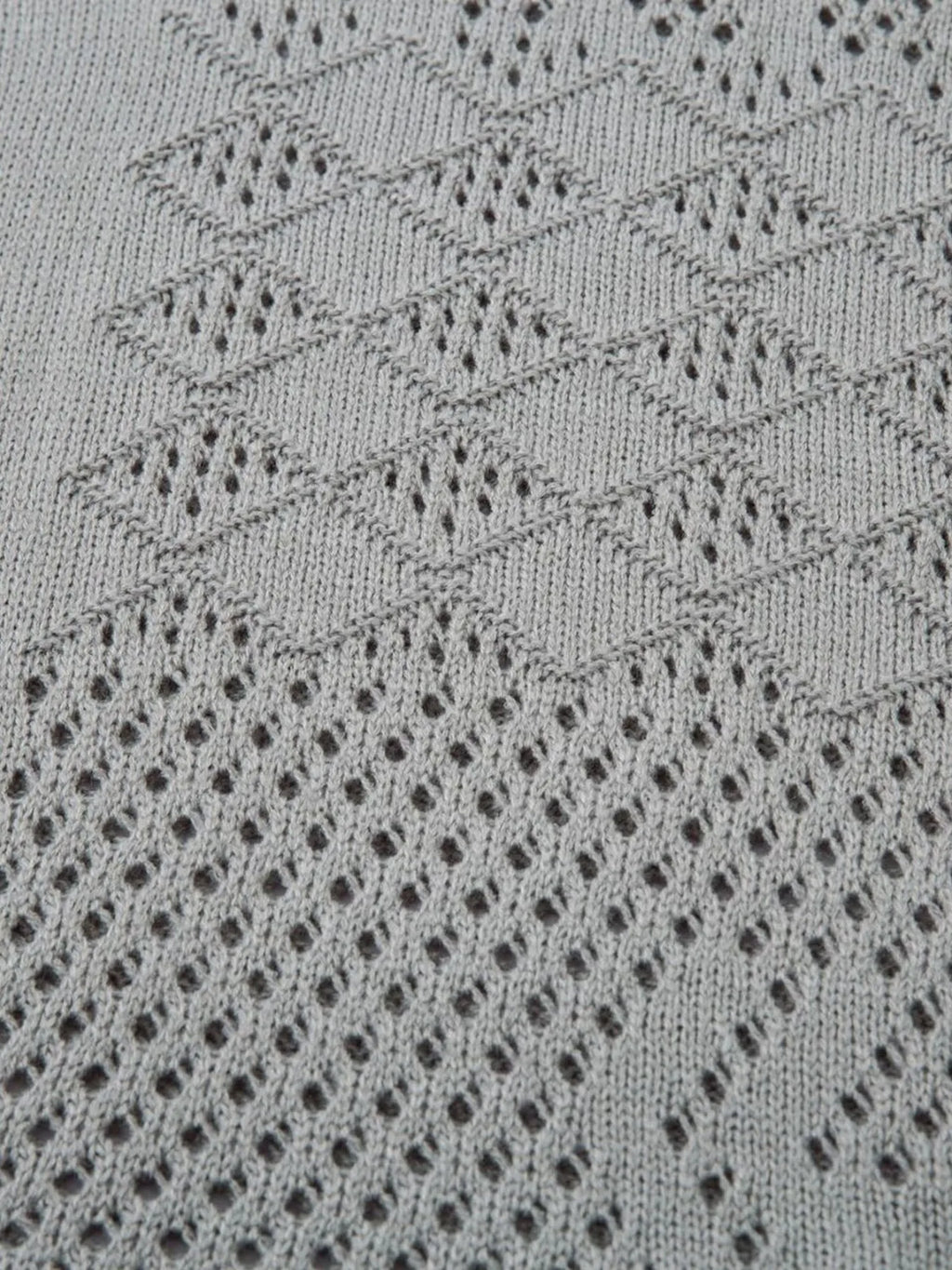 Men's Openwork Button Detail Knit Henley T-Shirt