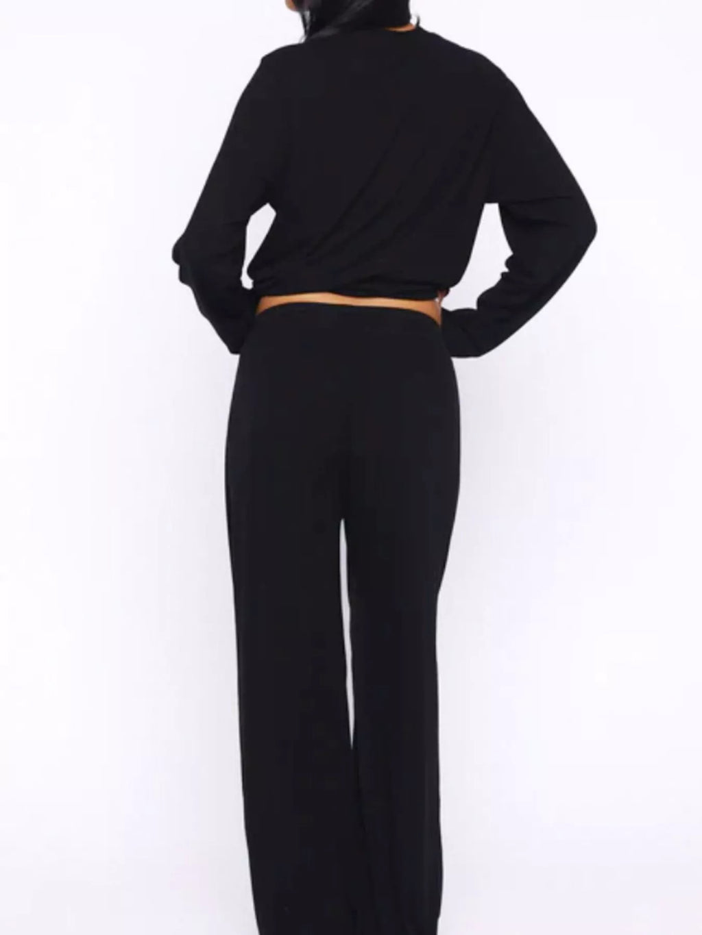 Relaxed Fit Long Sleeve Top and Pants Set