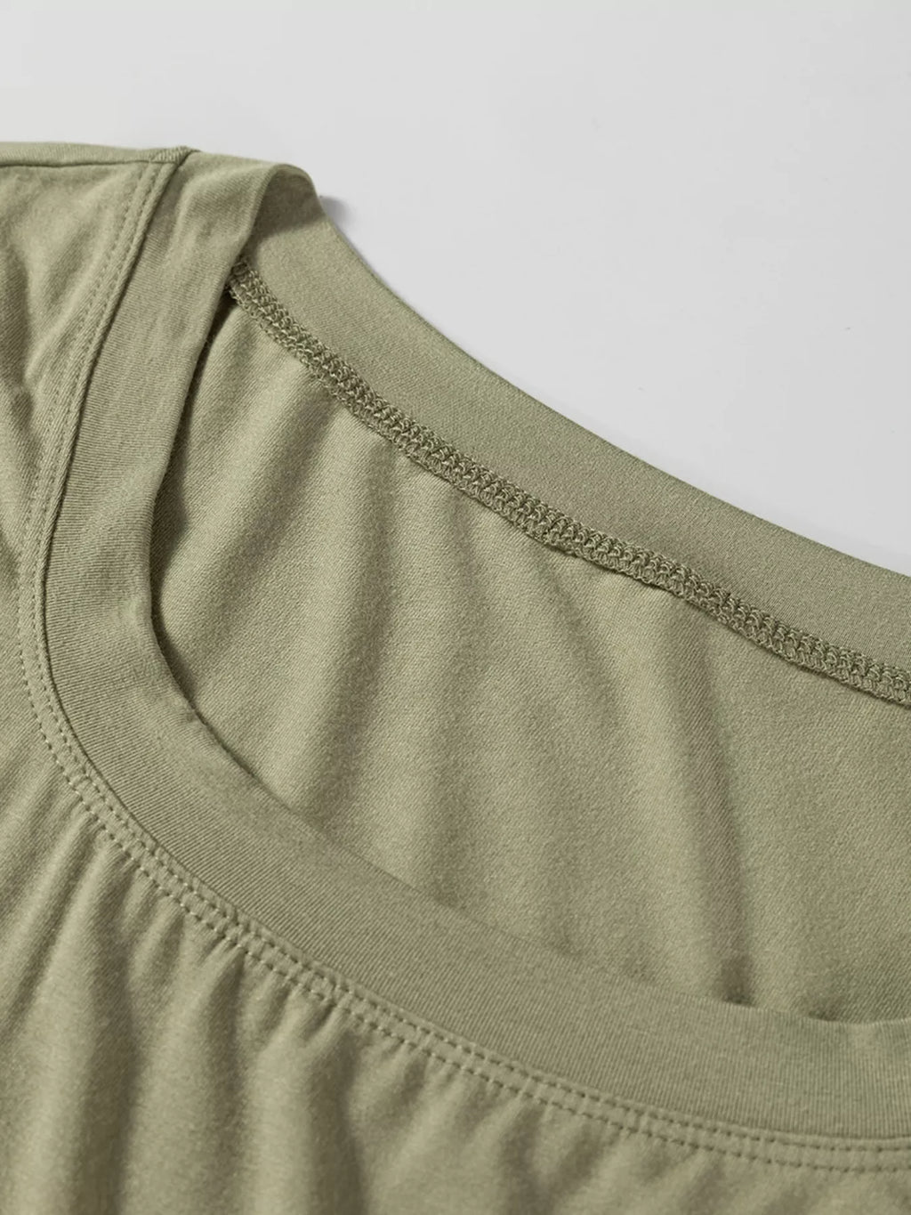 Solid Color Long Sleeve Fitted Top