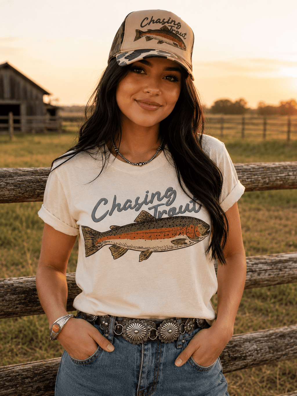 Chasing Trout Graphic Tee