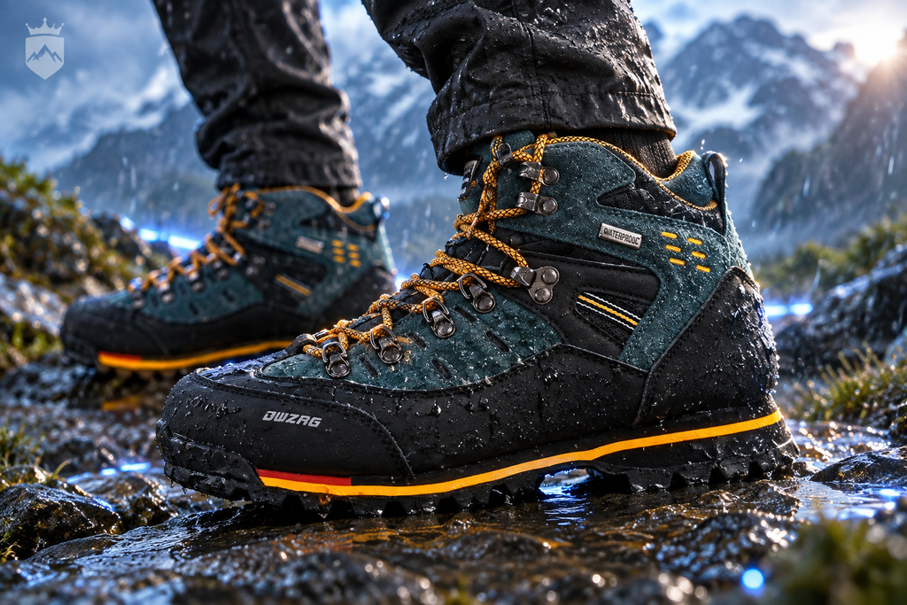 Men's Waterproof Ankle Boots | Genuine Leather Hiking Sneakers | Outdoor & Snow Boots